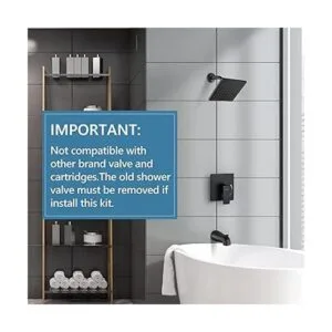 Esnbia Kit de bañera de ducha juego de grifo de bañera y_2