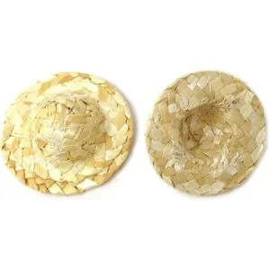 Honbay 6 mini sombrero de paja para tejer a mano para