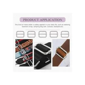 Swpeet 60 anillos de metal resistentes de 0.984 in para