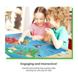 Rompecabezas de mapas mundiales para niños 75 piezas_2
