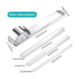 9 pulseras de acero inoxidable en blanco para