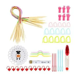 KOKNIT Juego de agujas de tejer circulares ligeras