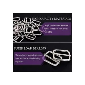 Swpeet 60 anillos de metal resistentes de 0.984 in para