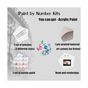 DIY Bimkole pintura al óleo pintura de caballo por número_2