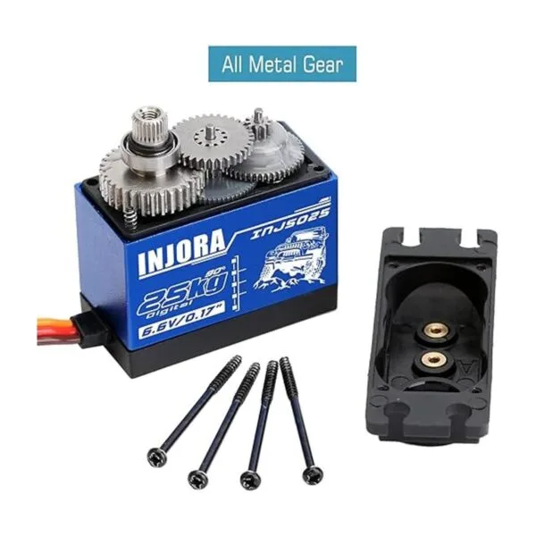INJORA Servo RC Servo digital de 55.1 lbs de alto par de