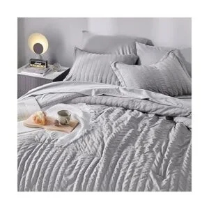 CozyLux Juego de cama fullqueen en una bolsa con textura_2