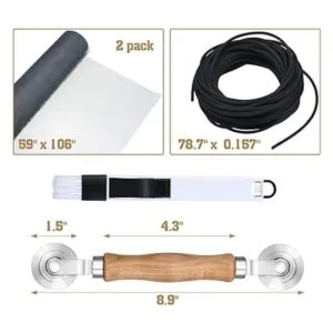 2 piezas 59 x 106 pantallas de ventana ajustables con