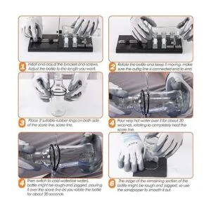 IMT Cortador de botellas profesional cortador de vidrio