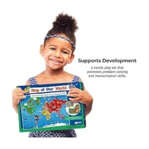 Rompecabezas de mapas mundiales para niños 75 piezas_3