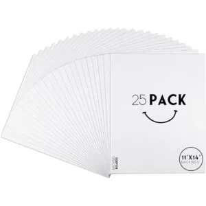Golden State Art Paquete de 25 tableros de respaldo
