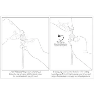 SUNRISE PREMIUM Dispensador de jabón de vidrio ámbar con