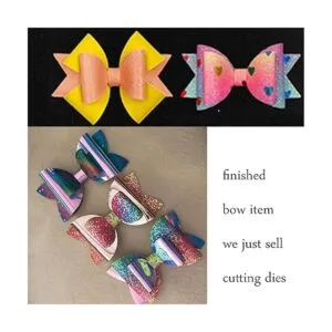 3 juegos de troqueles de metal con pajarita pajarita de