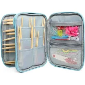 KOKNIT Juego de agujas de tejer circulares ligeras