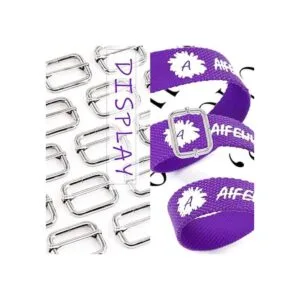 Swpeet 60 anillos de metal resistentes de 0.984 in para