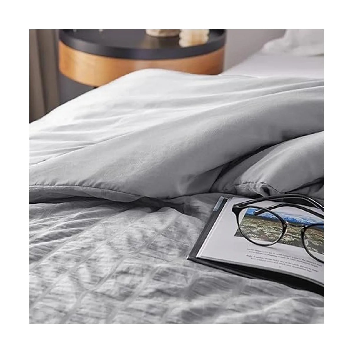 CozyLux Juego de cama fullqueen en una bolsa con textura_4