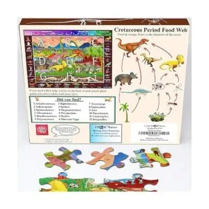 Think2Master Rompecabezas de dinosaurios de 100 piezas_5