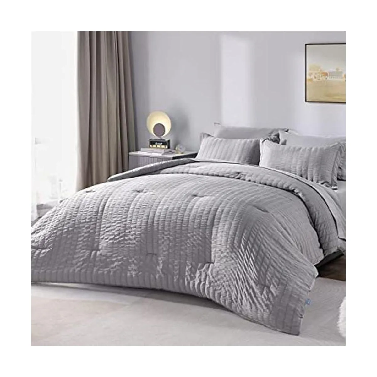 CozyLux Juego de cama fullqueen en una bolsa con textura_1