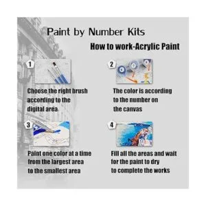 DIY Bimkole pintura al óleo pintura de caballo por número_3