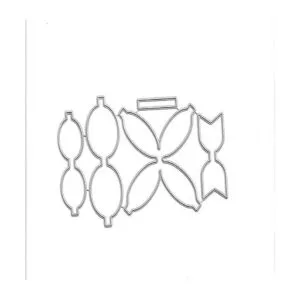 3 juegos de troqueles de metal con pajarita pajarita de