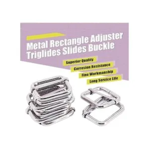 Swpeet 60 anillos de metal resistentes de 0.984 in para