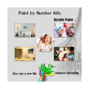 DIY Bimkole pintura al óleo pintura de caballo por número_4