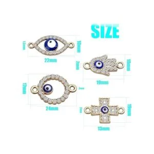 Encantos colgantes de mal ojo para hacer joyas 1138