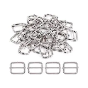 Swpeet 60 anillos de metal resistentes de 0.984 in para