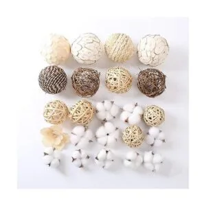 CIR OASES Decorative Balls Assorted Spherical Rattan Twigs_3