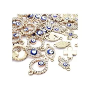 Encantos colgantes de mal ojo para hacer joyas 1138
