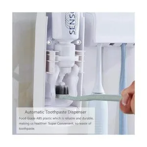 Juego de dispensador de pasta de dientes y soporte para