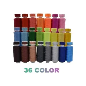 Kit de hilos de coser de 72 bobinas 36 colores 360
