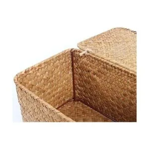 FEILANDUO Cestas de estante con tapa juego de 3 cajas de_4