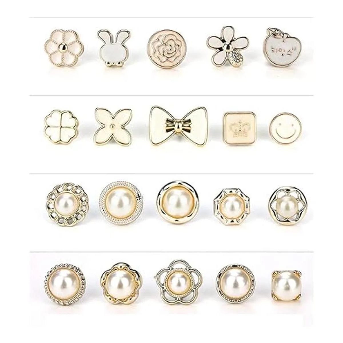 Juego de 40 pines de solapa esmaltados mini broche