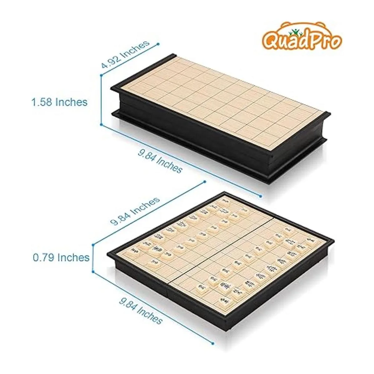 Quadpro Juego de mesa magnética japonesa Shogi con tablero_2