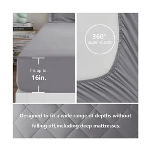 CozyLux Juego de edredón de 7 piezas con sábanas de color_5