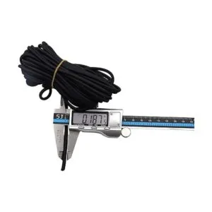 METER STAR Cuerda elástica negra de nailon elástica de_3