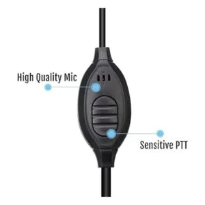 Retevis RT22 Walkie Talkie Audífonos con micrófono de 2_4