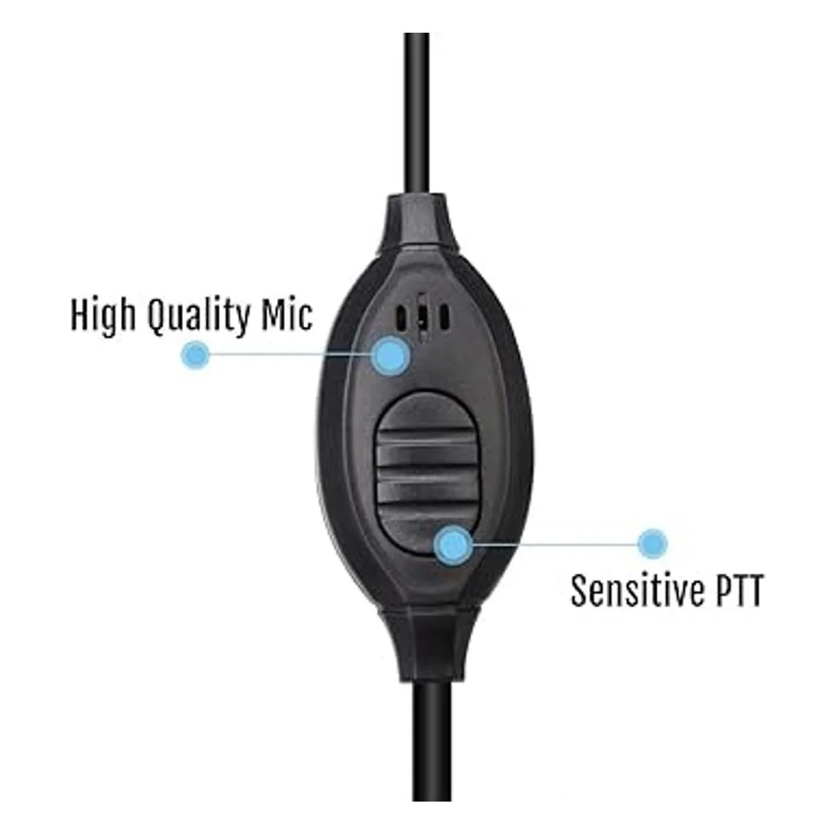 Retevis RT22 Walkie Talkie Audífonos con micrófono de 2_4