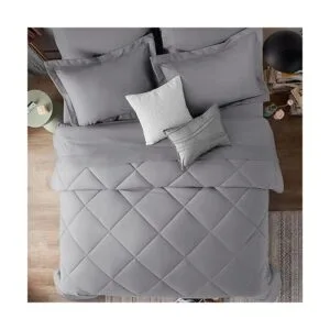 CozyLux Juego de edredón de 7 piezas con sábanas de color_3