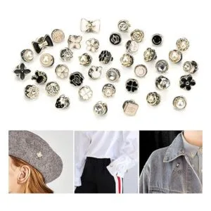 Juego de 40 pines de solapa esmaltados mini broche