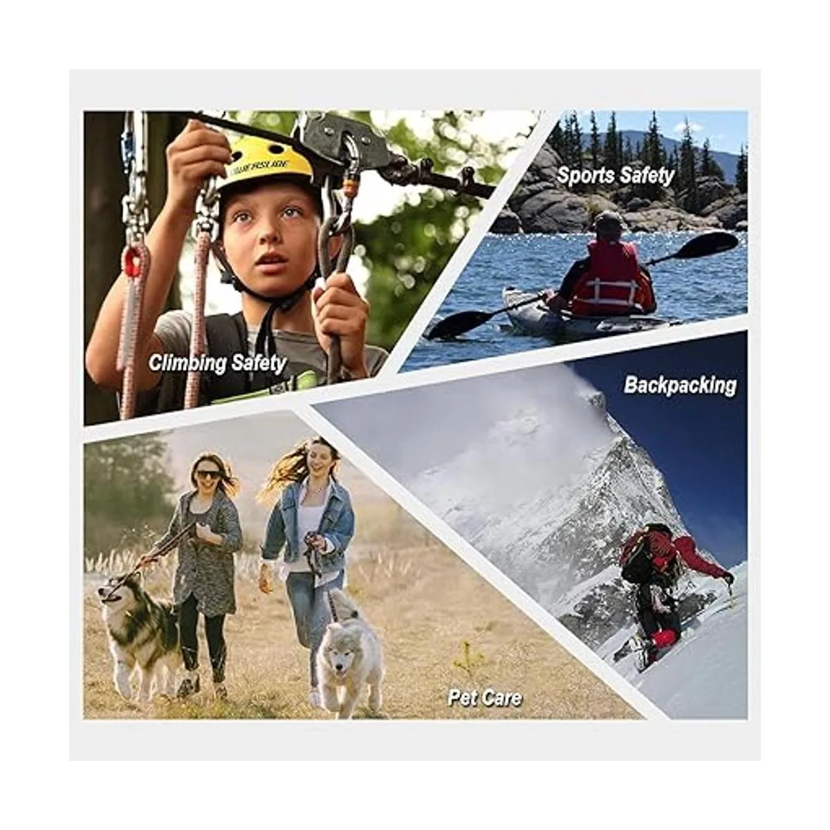 FresKaro 4inches Climbing Carabiner Clips UIAA Certified_6