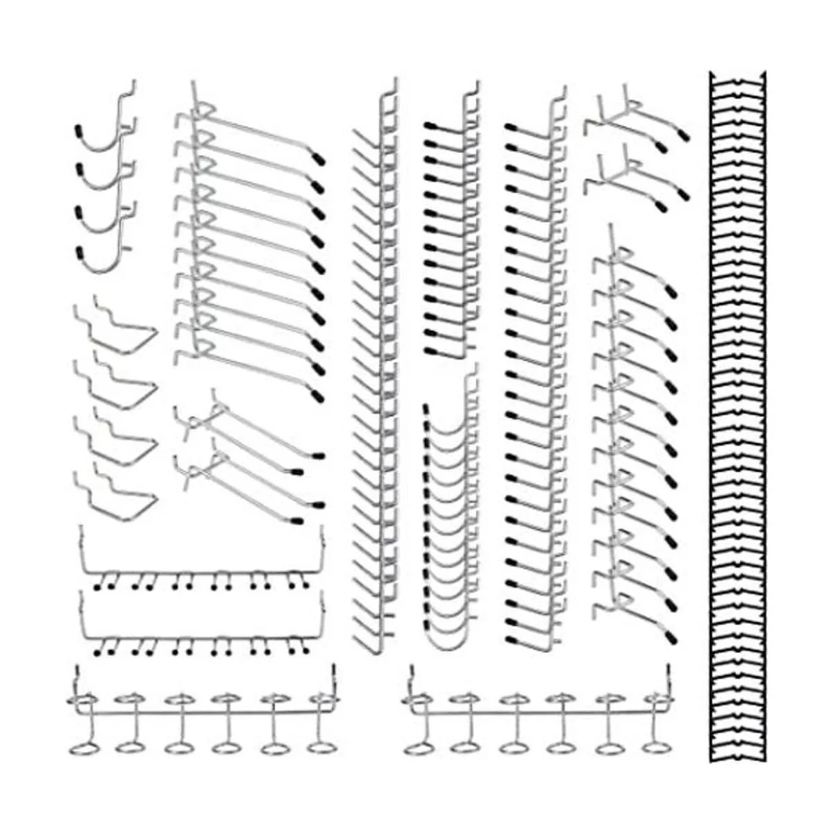 Surtido de 170 ganchos para tablero de clavijas ganchos_1
