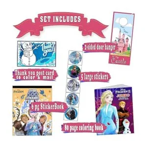 Libro para colorear con pegatinas de Frozen incluye 2