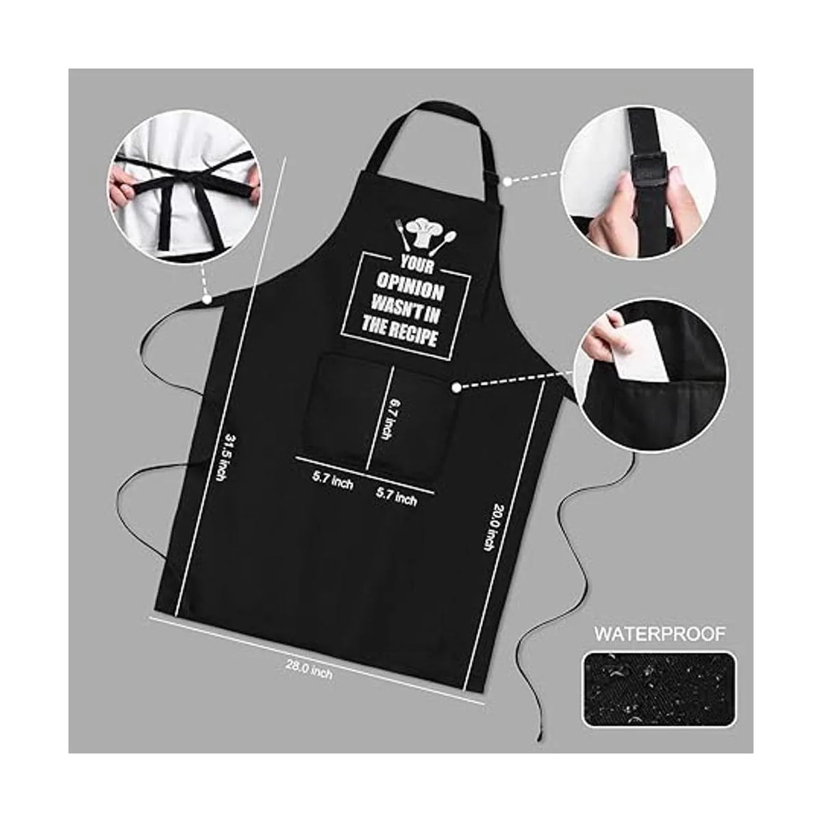 Divertido delantal de chef delantal para hombre_2