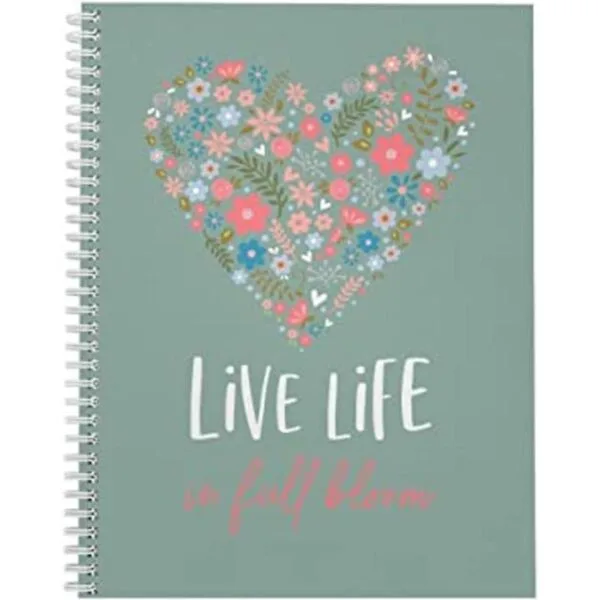 Libreta de tapa blanda Life In Full Bloom de 8.5 x 11.0_1