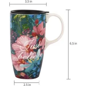 Taza de café de cerámica de 17 onzas con cajas de color y
