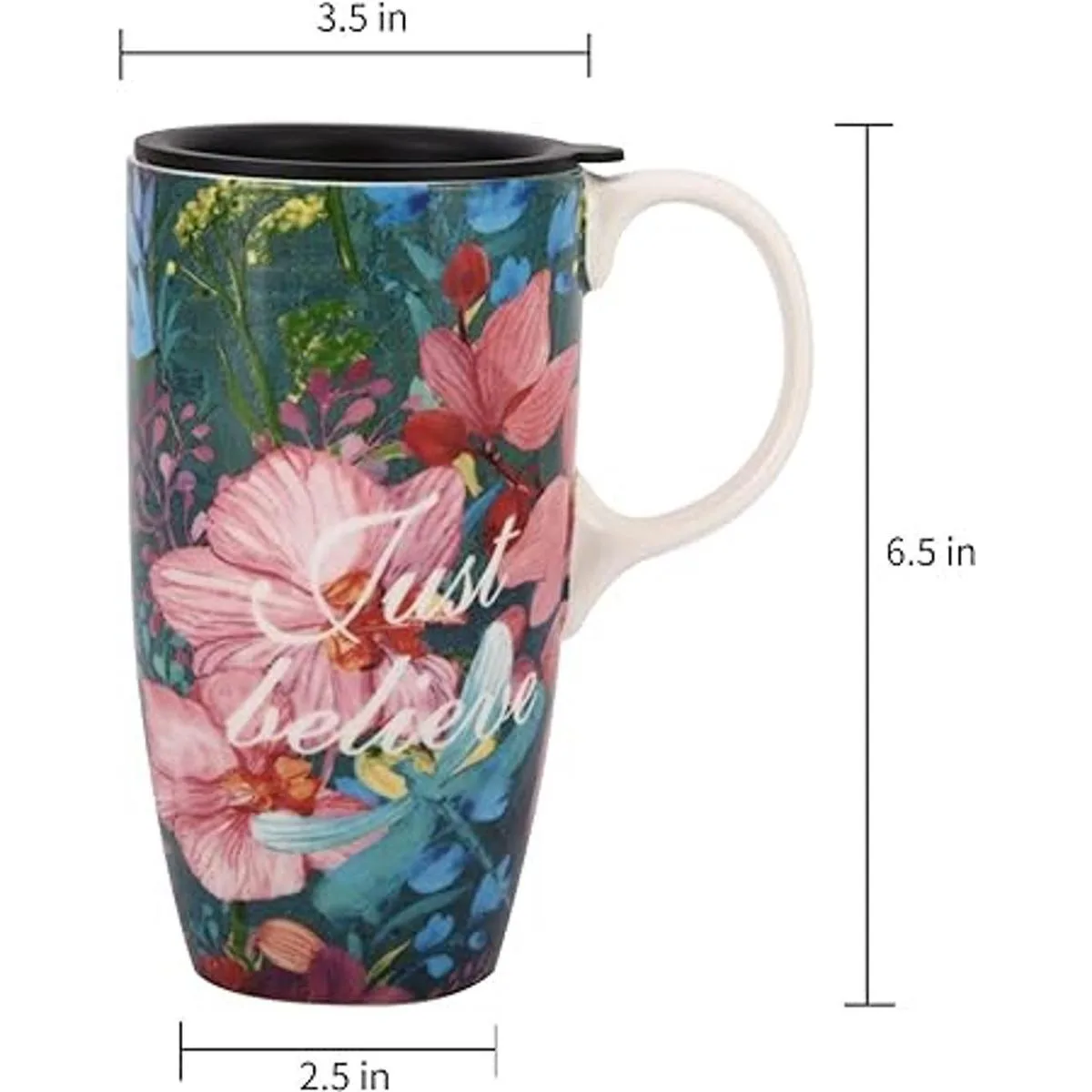 Taza de café de cerámica de 17 onzas con cajas de color y