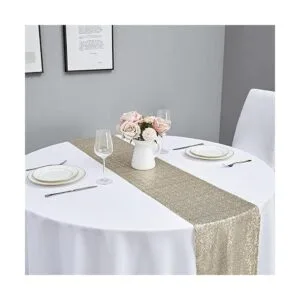 Pufogu Camino de mesa de lentejuelas brillantes de 12 x_4