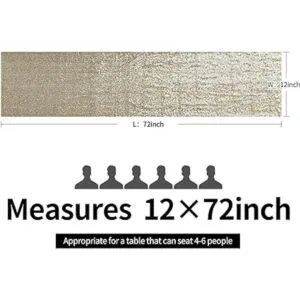 Pufogu Camino de mesa de lentejuelas brillantes de 12 x_3