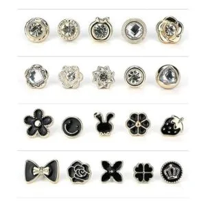 Juego de 40 pines de solapa esmaltados mini broche